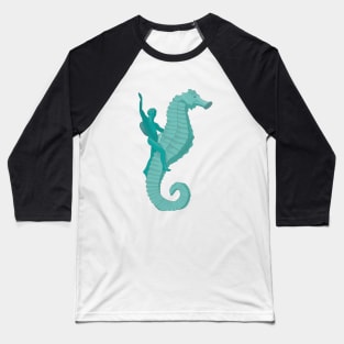 The Boy on the Seahorse Baseball T-Shirt